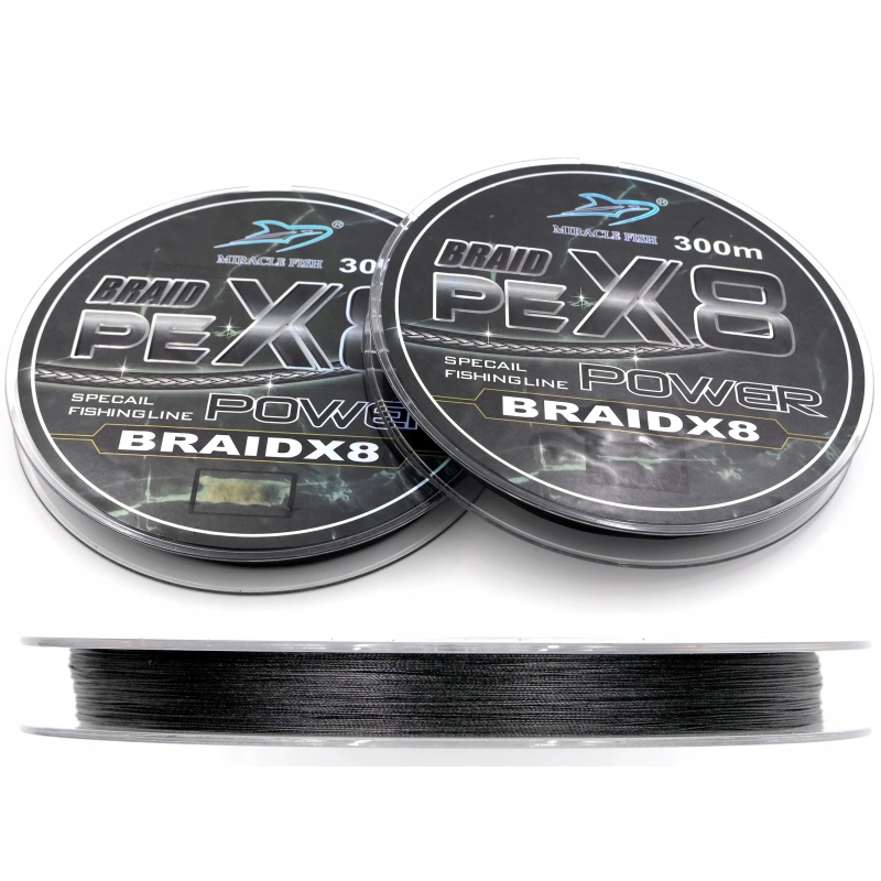 Plecionka Wędkarska BRAID PE x8 splotów MOCNA 300m 0,25 42,4kg