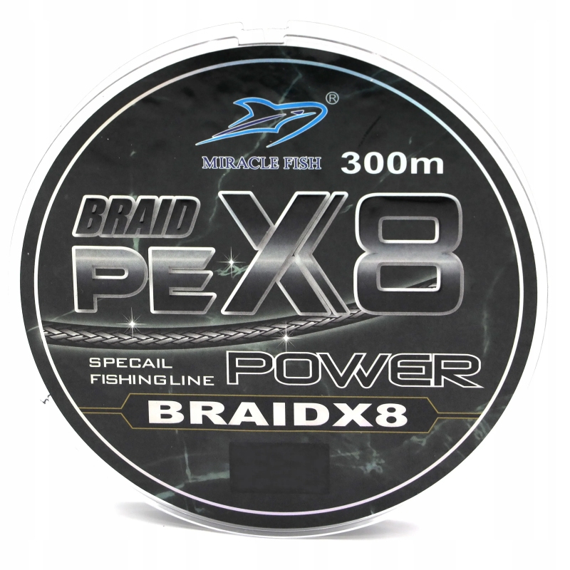Plecionka Wędkarska BRAID PE x8 splotów MOCNA 300m 0,10 16kg