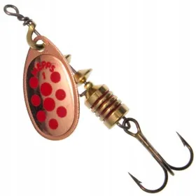 Błystka Blaszka Mepps AGLIA DECOREES Miedziana Czerwone Kropki 3/6,5g