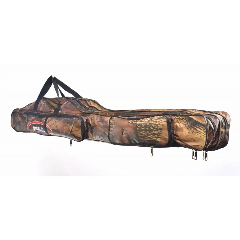 Pokrowiec wędkarski 2 komory camo 115cm