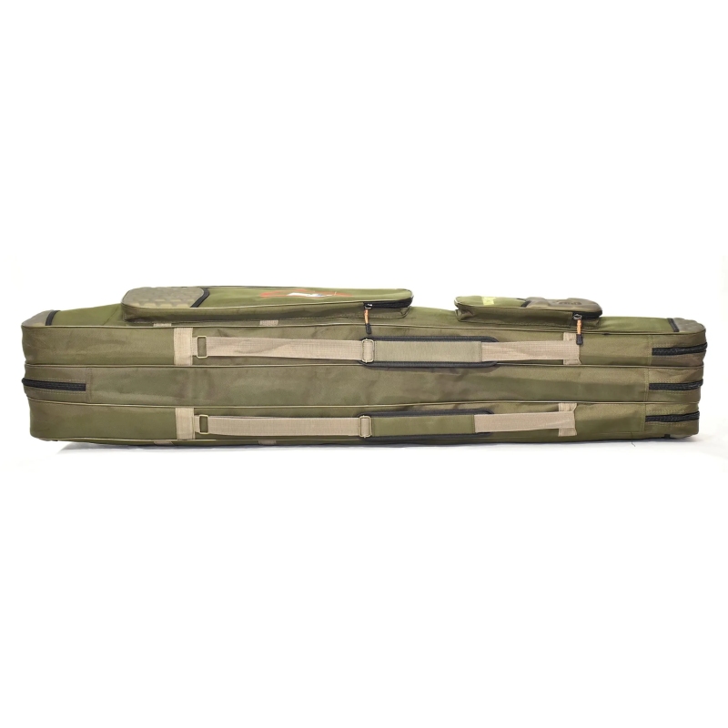 Pokrowiec wędkarski 3 komory usztywniany 150cm olive