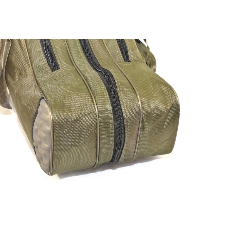Pokrowiec wędkarski 3 komory usztywniany 150cm olive