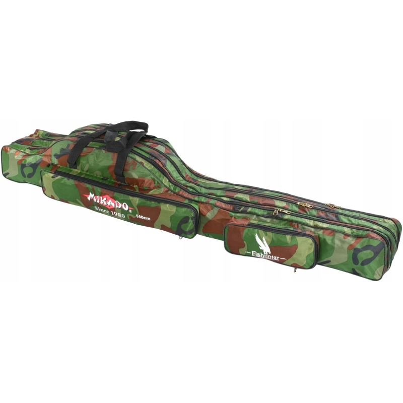 Pokrowiec wędkarski mikado 3 komory camo 160cm