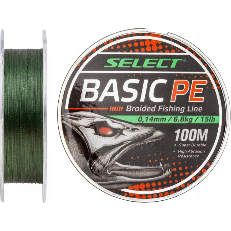 Plecionka Select Basic Pe X4 150m Ciemnozielony 0.16mm 8,3kg