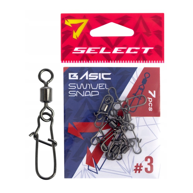 Select agrafka z krętlikiem basic swivel snap 8 10szt/opak