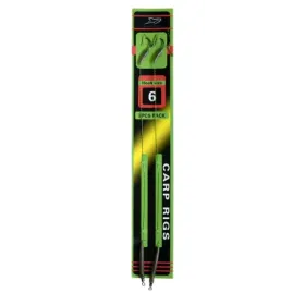 Przypon karpiowy 2 sztuki hak 6 plecionka