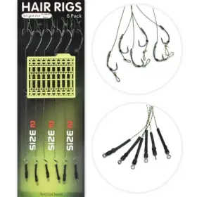 Przypony karpiowe plecionka z włosem hak 2 duży