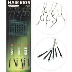 Przypony karpiowe plecionka z włosem hak 4 mały