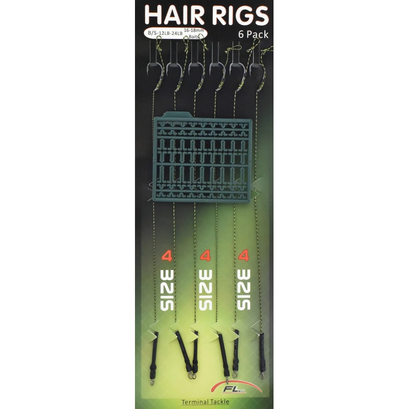 Przypony karpiowe plecionka z włosem hak 4 mały