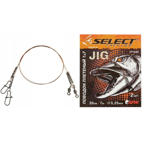 Select przypon stalowy jig 1x7 25cm/7kg 2szt