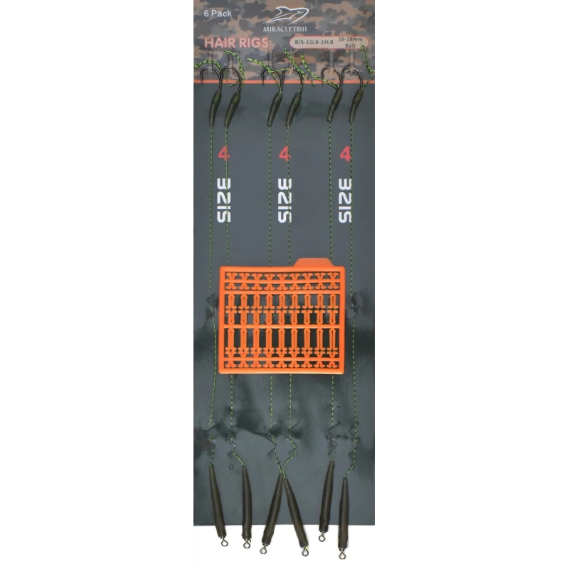 Przypony karpiowe plecionka z włosem hak 6