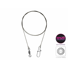 Delphin przypon wolframowy z krętlikiem i agrafką 15cm 5kg