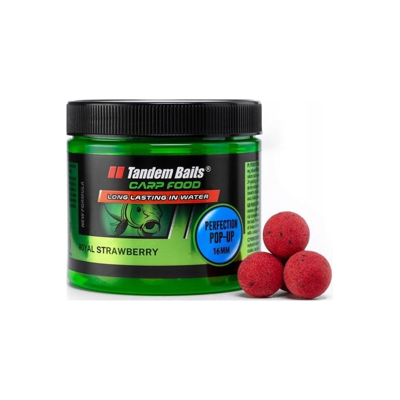 Kulki proteinowe pływające Pop-Up truskawka 16mm