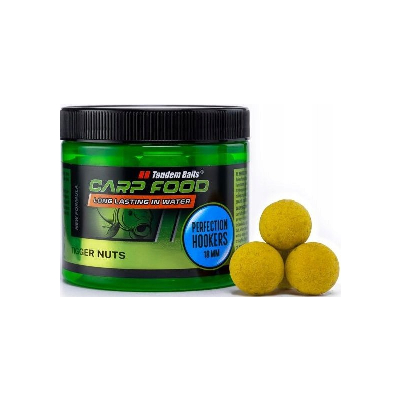 Kulki proteinowe haczykowe Hookers orzech tygrysi 18mm