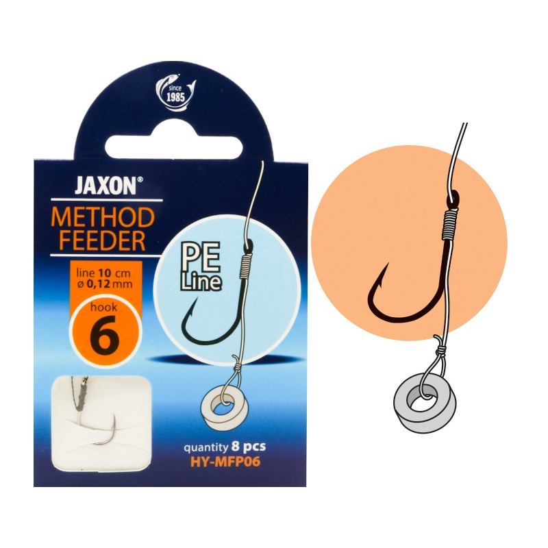 Przypon Jaxon Method Feeder MFP rozm. 10 0,12mm 10cm 8szt