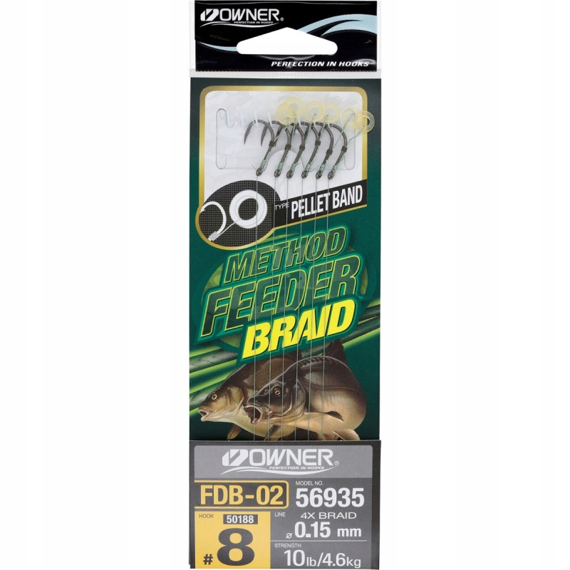 Przypon Owner FDB-02 Method Feeder rozm. 14 0,12mm 10cm 6szt