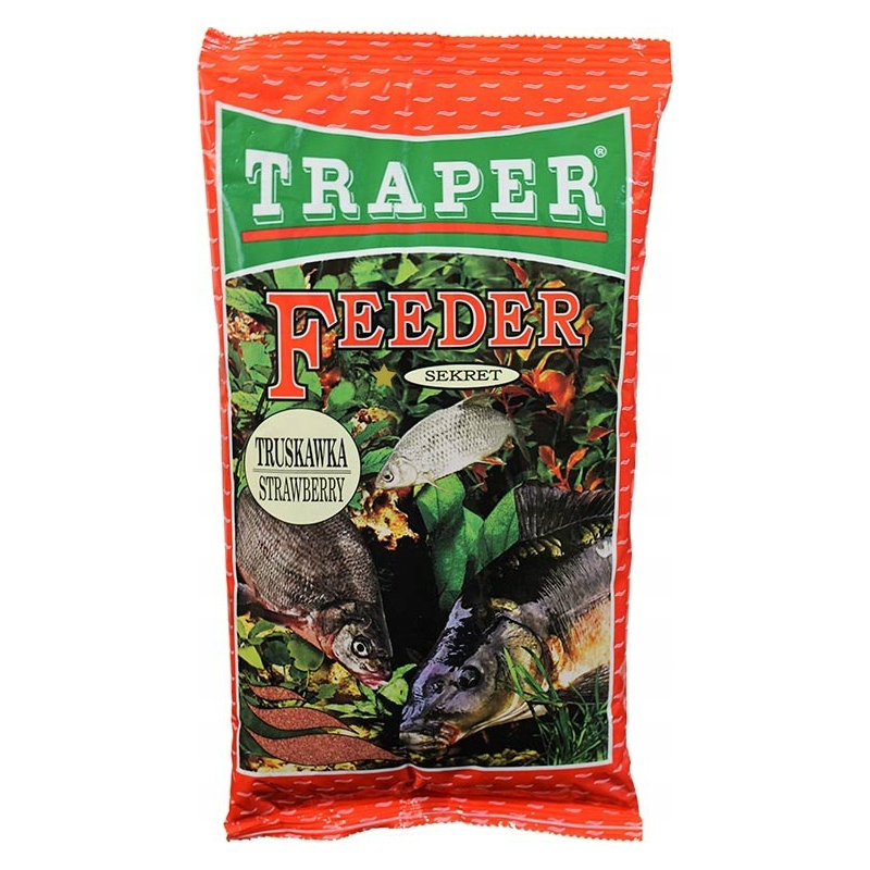 Zanęta Traper sekret feeder 1kg truskawka