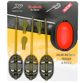 Zestaw koszyków Method Feder in-line z lotką 30+40g+50g z foremką