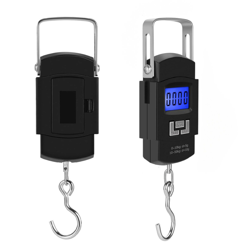 Waga wędkarska elektroniczna bagażowa podróżna + baterie