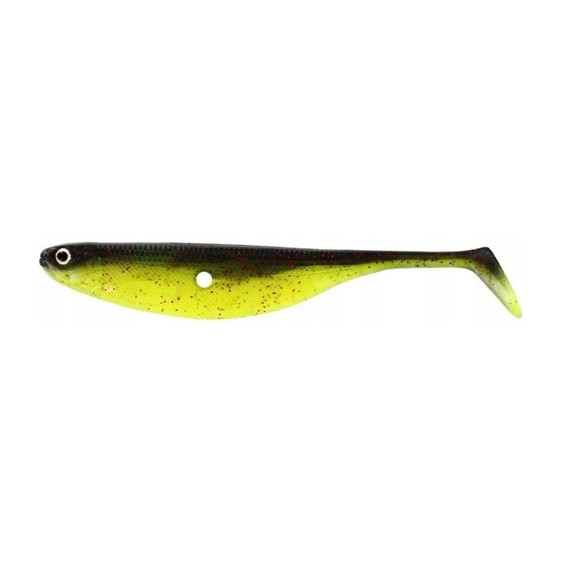 Przynęta gumowa Westin shadteez hollow 8cm black chartreuse