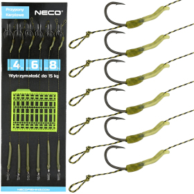 Zestaw przyponów karpiowych Neco rozmiar 4/6/8 6 szt.