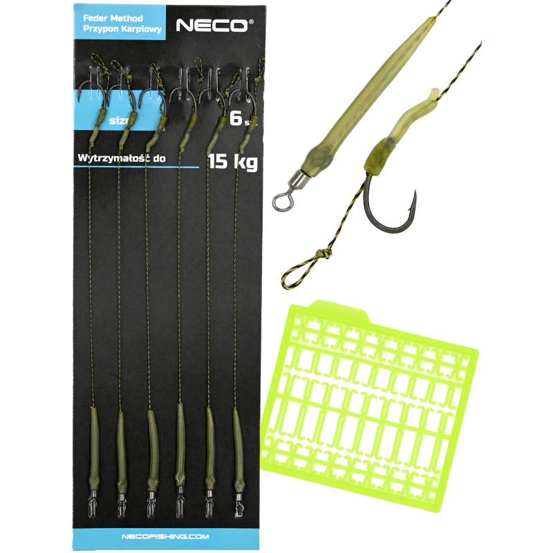 Zestaw przyponów karpiowych Neco rozmiar 4 6 szt.