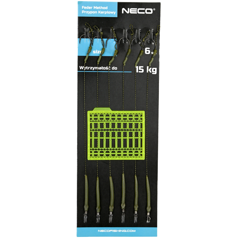Zestaw przyponów karpiowych Neco rozmiar 4 6 szt.