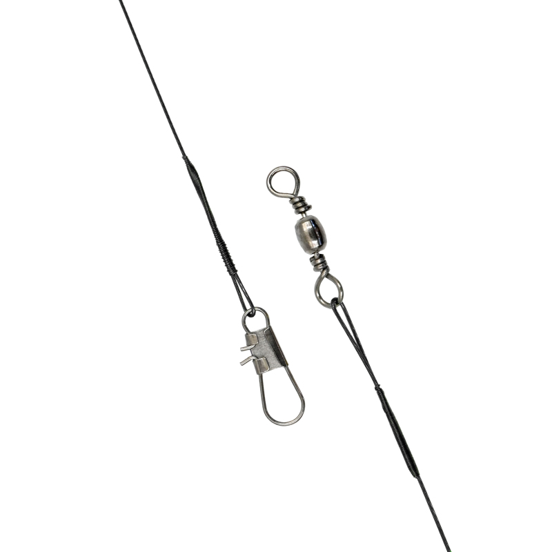 Zestaw stalowych przyponów 100szt. czarne