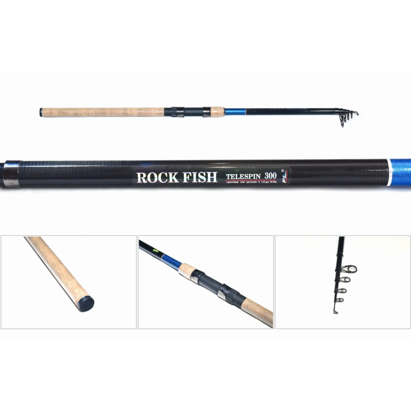 WĘDKA FL TELESKOPOWA ROCKFISH TELESPIN C.W. 390cm 40-80g