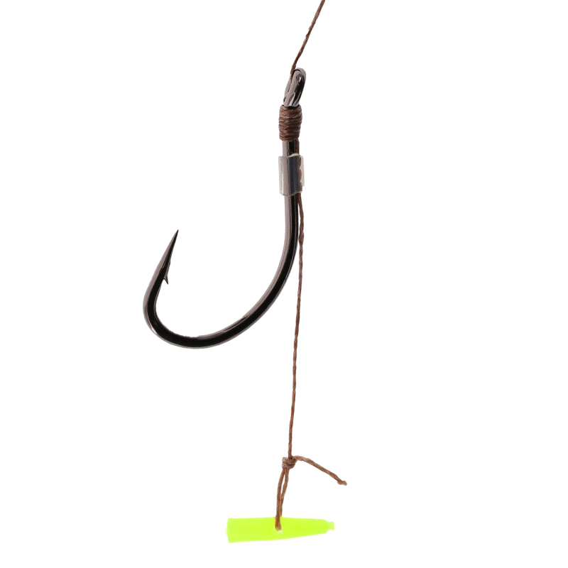 Przypony do method feeder na plecionce wiązane push stop hak nr 6