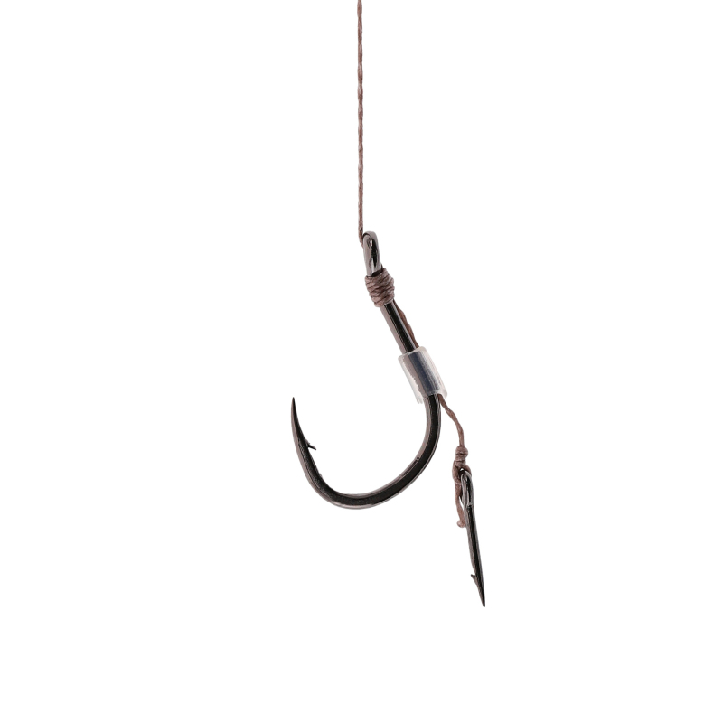 Przypony do method feeder na plecionce wiązane z igłą hak nr 6