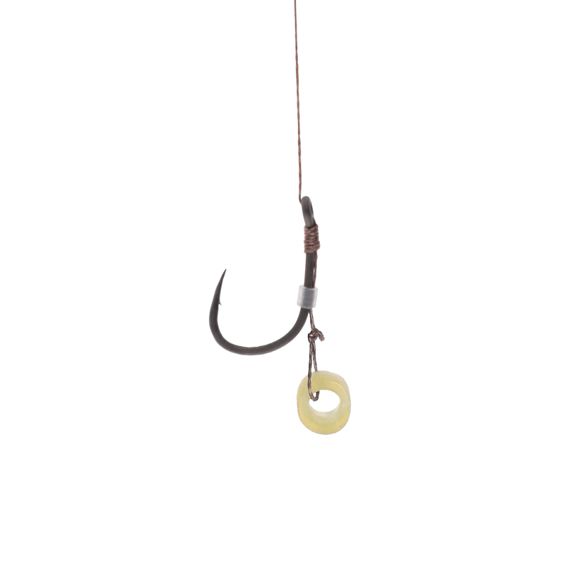 Przypony do method feeder na plecionce wiązane z gumką hak nr 6