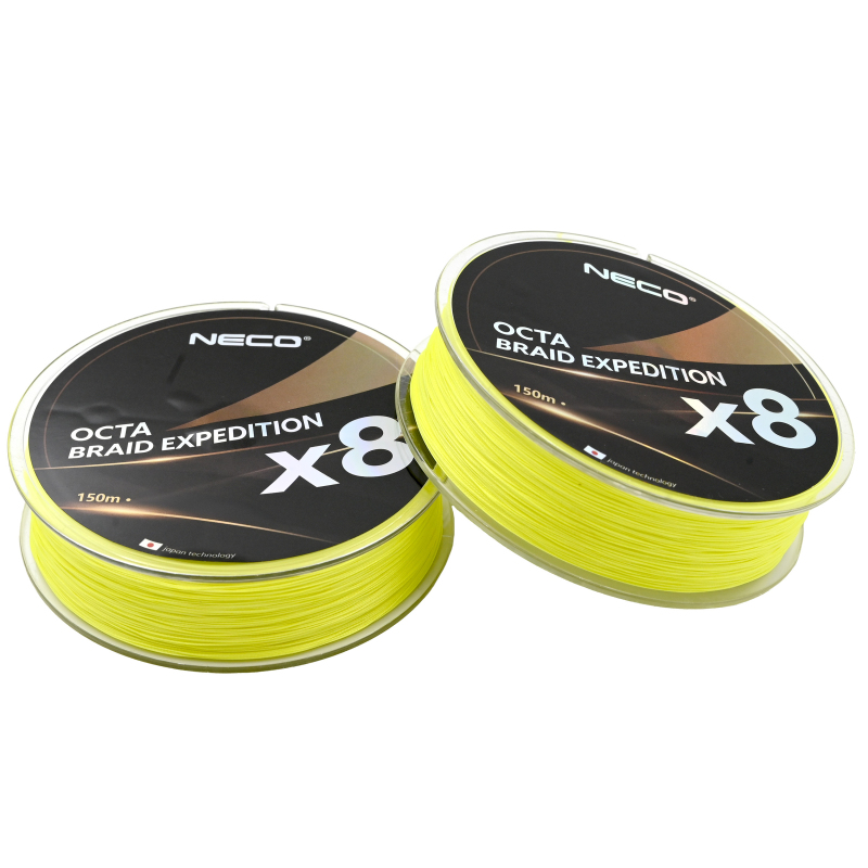 Plecionka Neco Octa Braid Expedition x8 150m 0,06mm - żółta