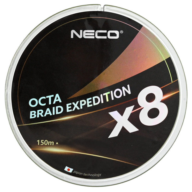 Plecionka Neco Octa Braid Expedition x8 150m 0,16mm - czarna