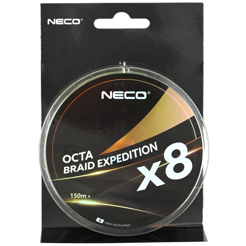 Plecionka Neco Octa Braid Expedition x8 150m 0,22mm - czarna