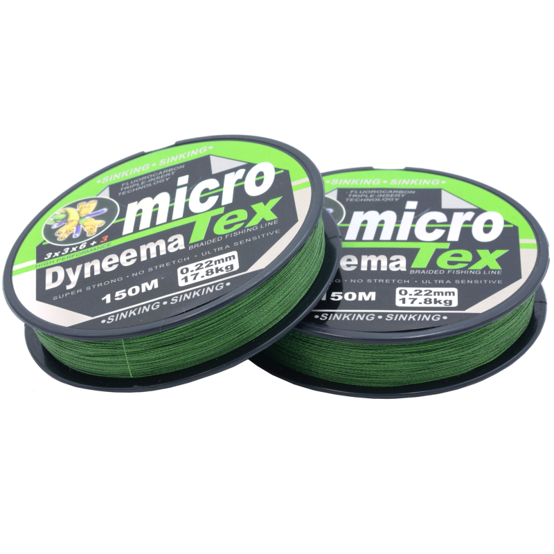 Plecionka Micro Tex Dyneema Zielona 0,40mm