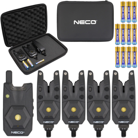 Zestaw sygnalizatorów brań z centralka Neco Base-X 104 4+1