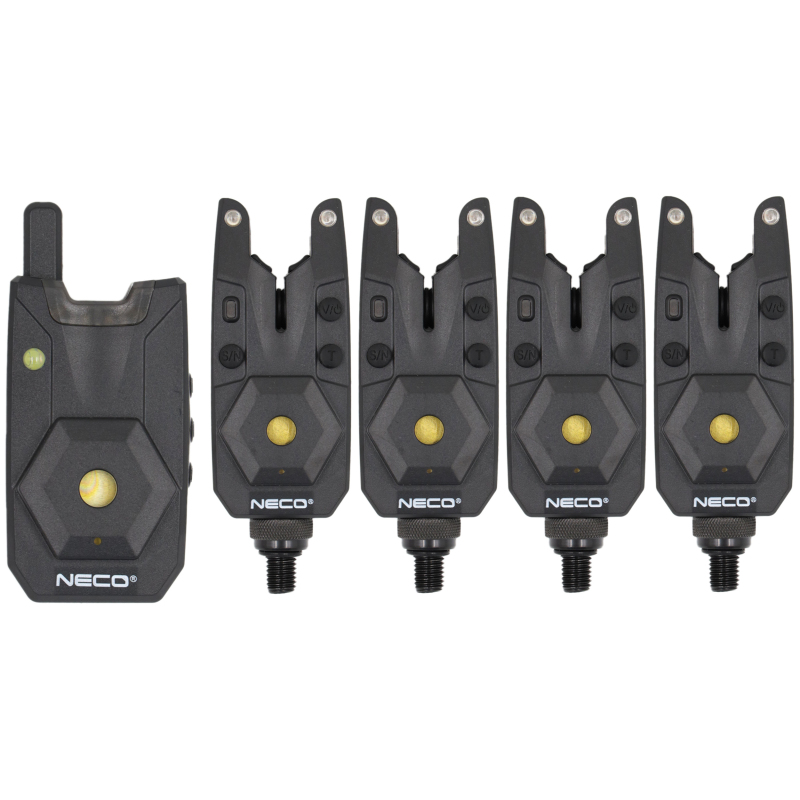 Zestaw sygnalizatorów brań z centralka Neco Base-X 104 4+1