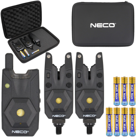 Zestaw sygnalizatorów brań z centralka Neco Base-X 102 2+1