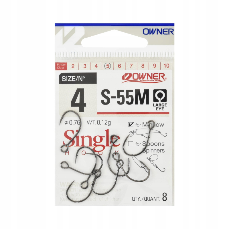 Haczyki Owner 5177004 S-55M nr 8