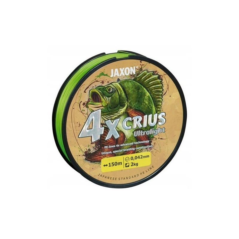 Plecionka Jaxon Crius 4X Ultralight Army Green 150m 0,04mm