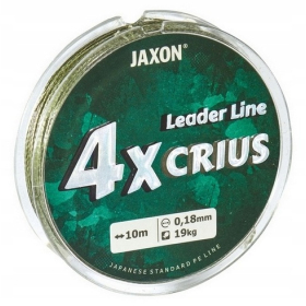 Plecionka przyponowa Jaxon Crius 4X Leader Line 10m 0,18mm