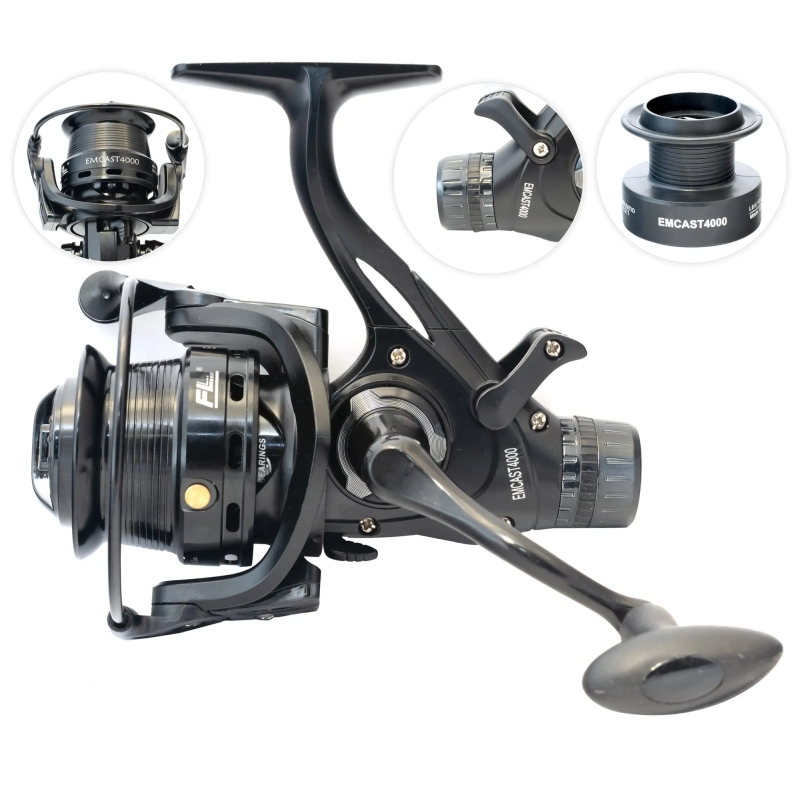 Kołowrotek fl emcast 4000 z wolnym biegiem 9+1