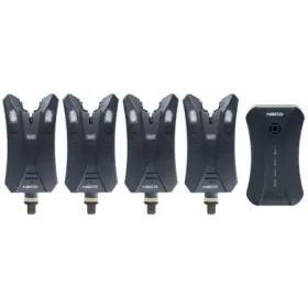 Zestaw sygnalizatorów brań z centralka Neco K104 4+1