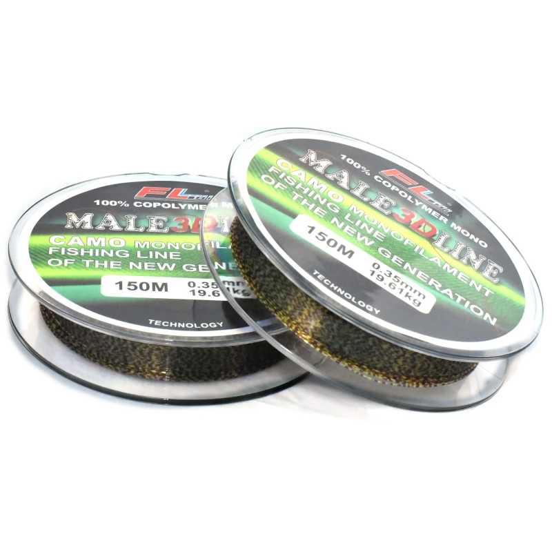 Żyłka fl male 3d line camo tonąca 0,30mm 150m