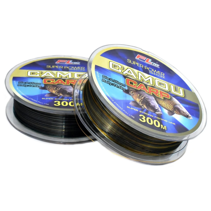 Żyłka fl super power camou carp 0,25mm 300m