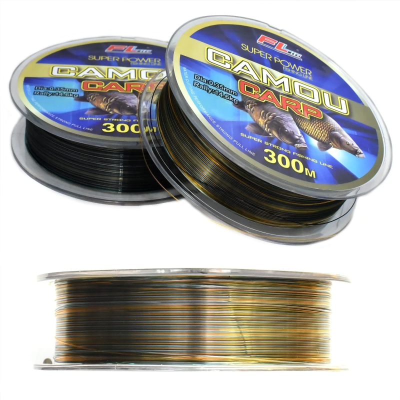Żyłka fl super power camou carp 0,35mm 300m