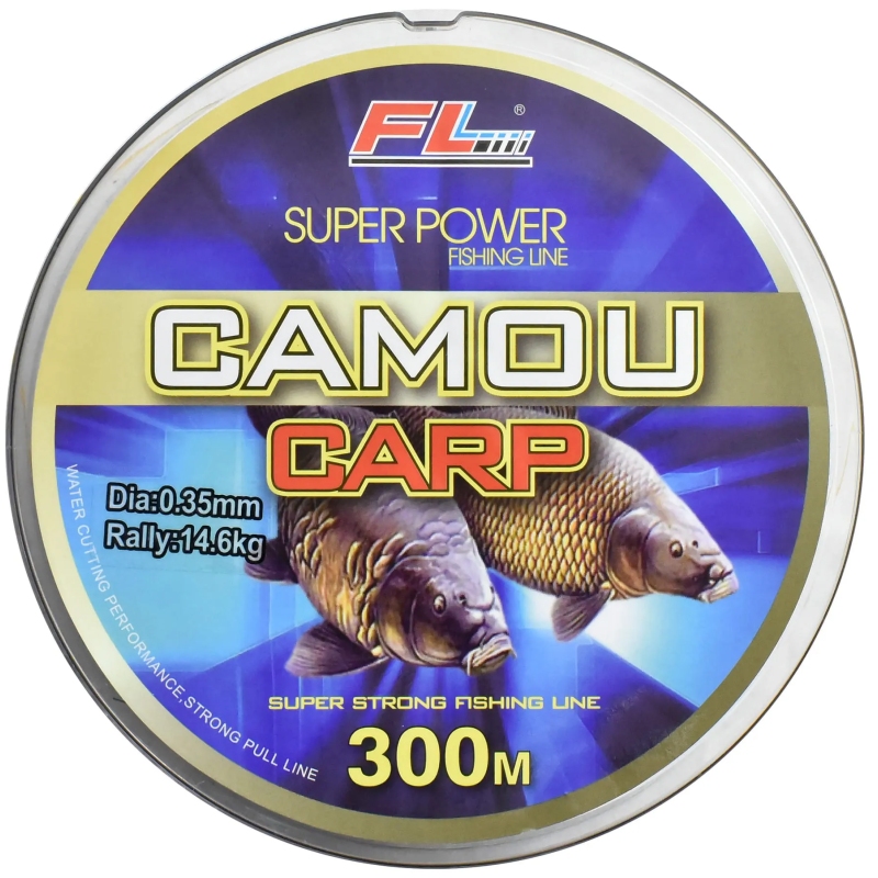 Żyłka fl super power camou carp 0,35mm 300m