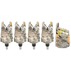 Zestaw sygnalizatorów brań z centralka Neco C 104 camo 4+1