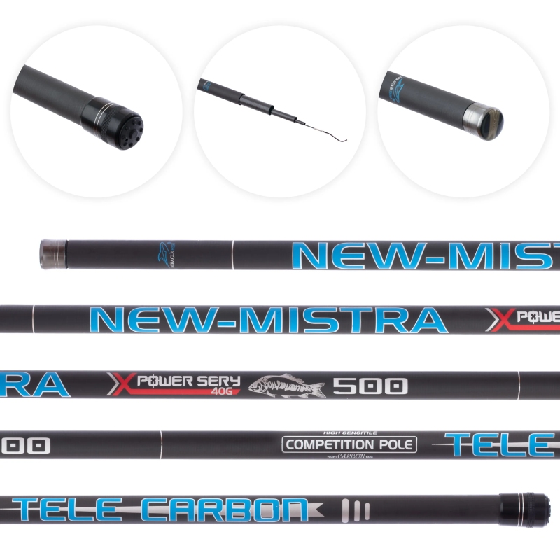 Wędka bat new mistra competition pole 6m 40g